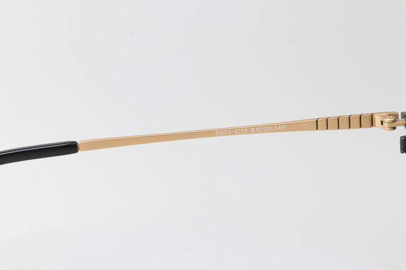 TC8201 Eyeglasses Black Gold