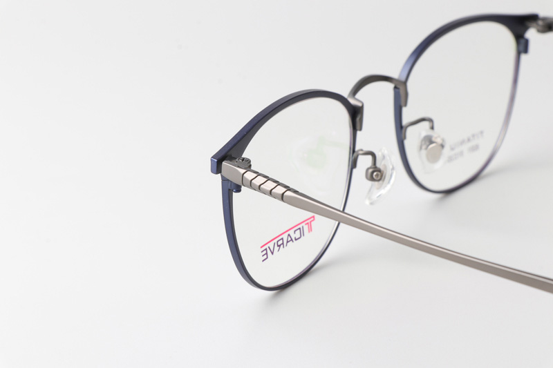 TC8201 Eyeglasses Blue Gunmetal