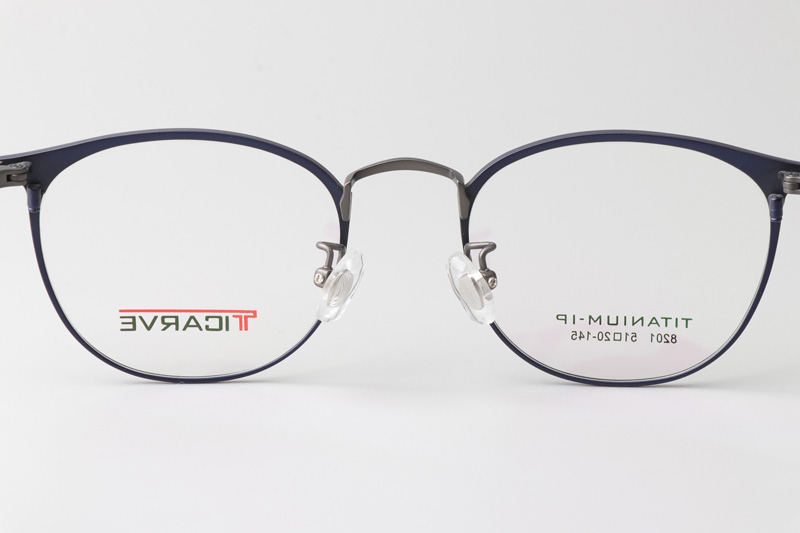 TC8201 Eyeglasses Blue Gunmetal