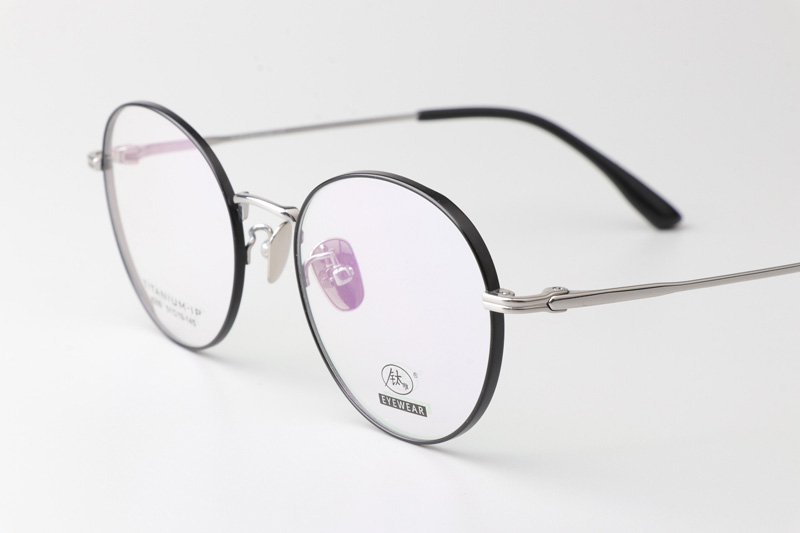 TC8209 Eyeglasses Black Silver
