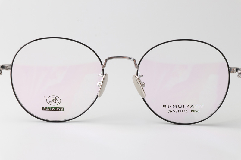 TC8209 Eyeglasses Black Silver