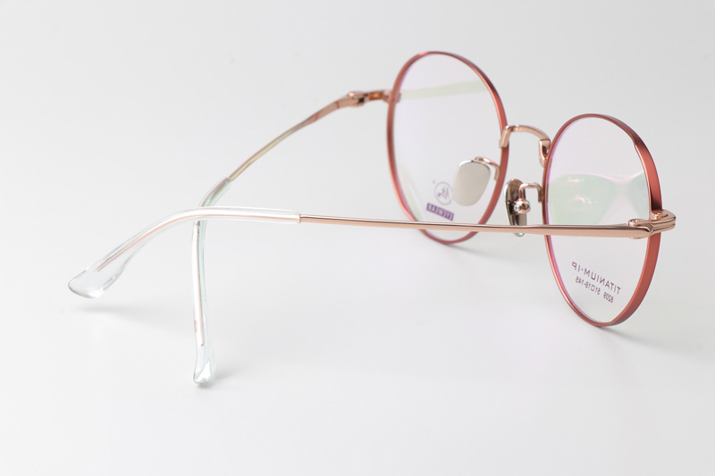 TC8209 Eyeglasses Orange Rose Gold