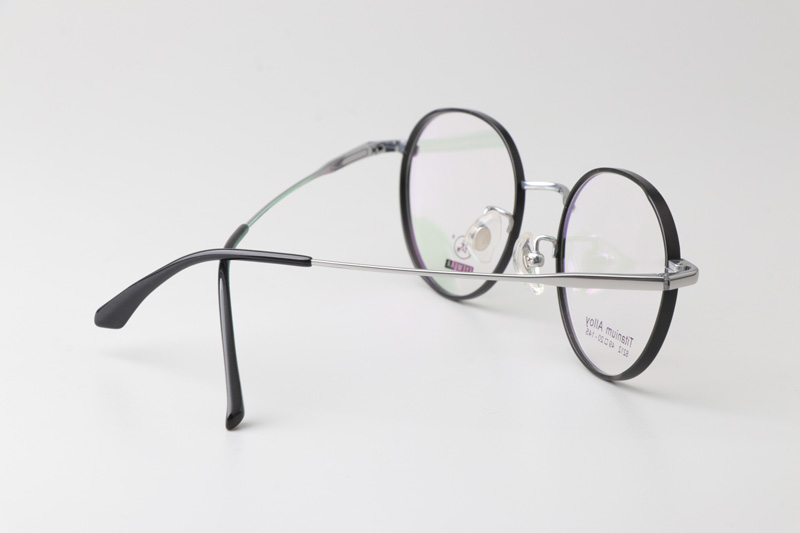 TC8212 Eyeglasses Black Silver