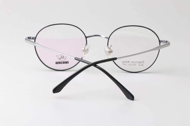 TC8212 Eyeglasses Black Silver