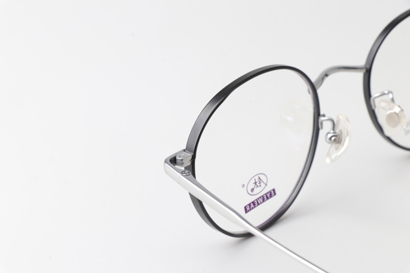 TC8212 Eyeglasses Black Silver