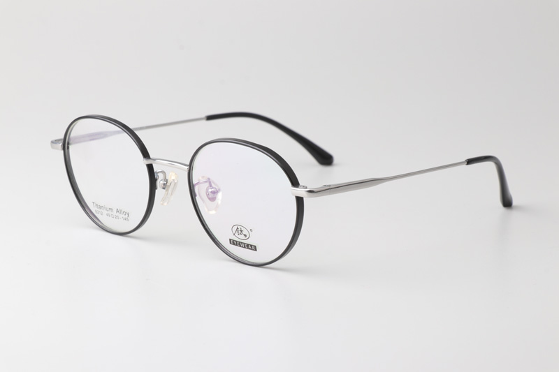 TC8212 Eyeglasses Black Silver