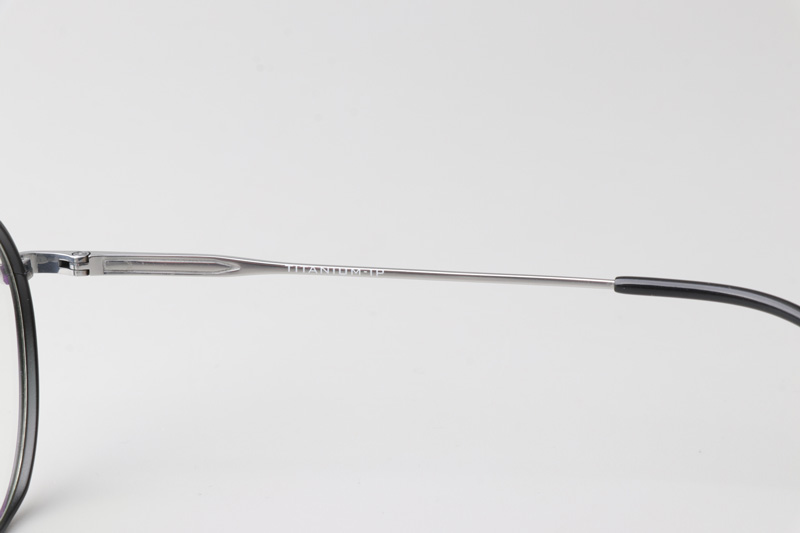 TC8212 Eyeglasses Black Silver