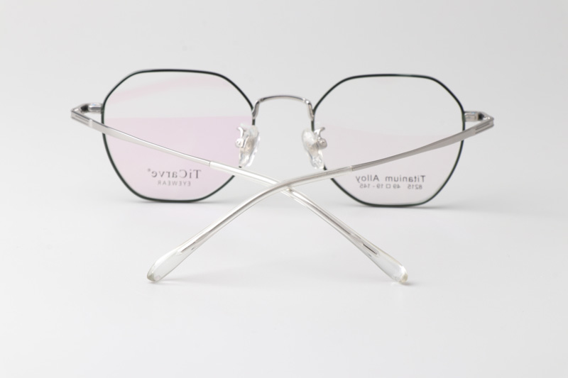 TC8215 Eyeglasses Green Silver
