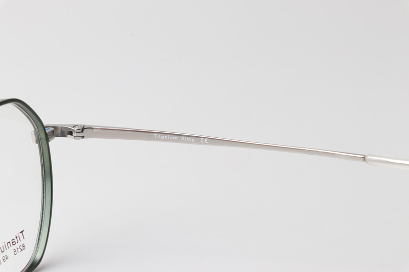 TC8215 Eyeglasses Green Silver