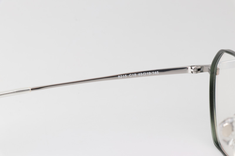 TC8215 Eyeglasses Green Silver