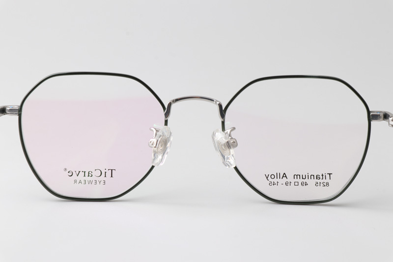 TC8215 Eyeglasses Green Silver