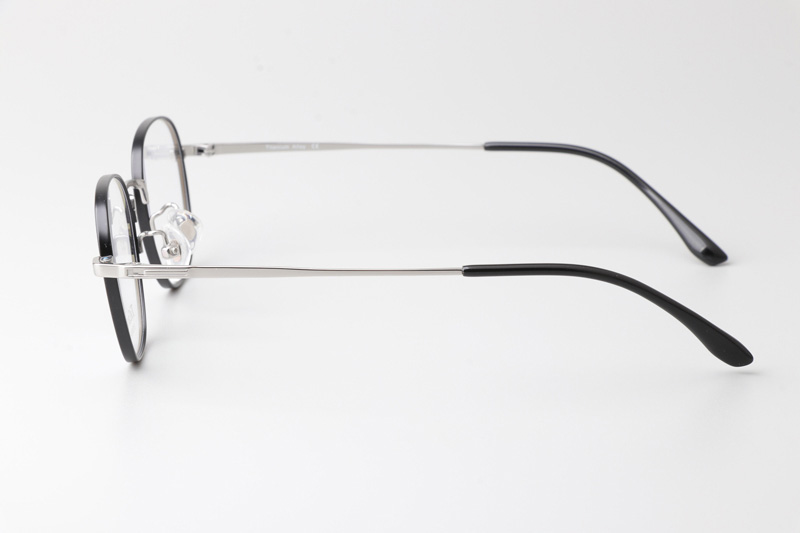TC8216 Eyeglasses Black Silver