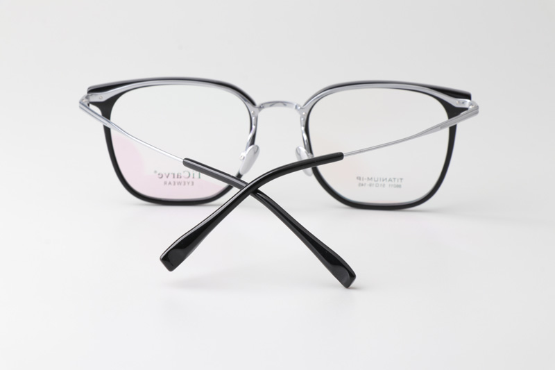 TC86011 Eyeglasses Black Silver