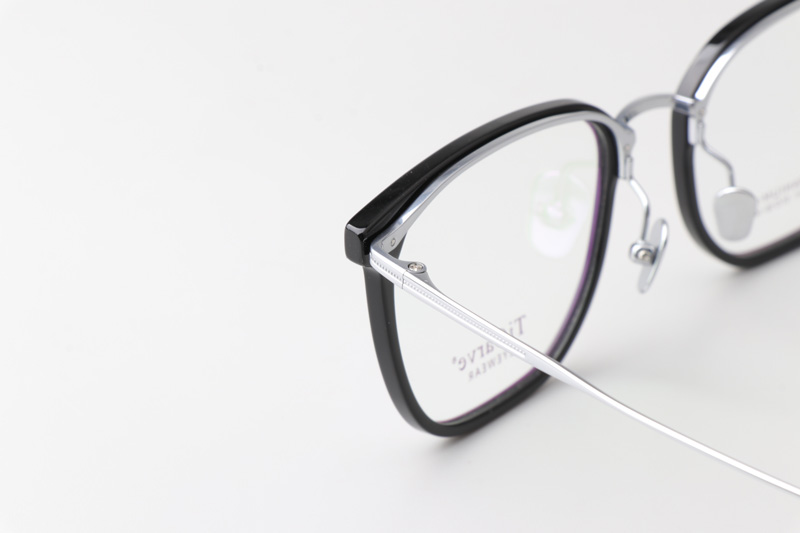 TC86011 Eyeglasses Black Silver