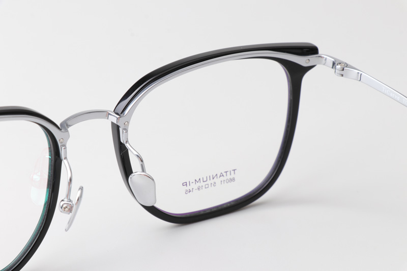 TC86011 Eyeglasses Black Silver