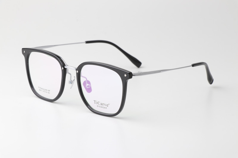 TC86011 Eyeglasses Black Silver