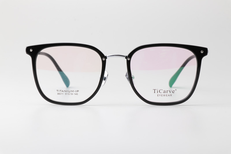 TC86011 Eyeglasses Black Silver
