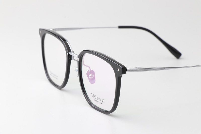 TC86011 Eyeglasses Black Silver