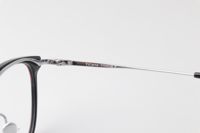 TC86011 Eyeglasses Black Silver