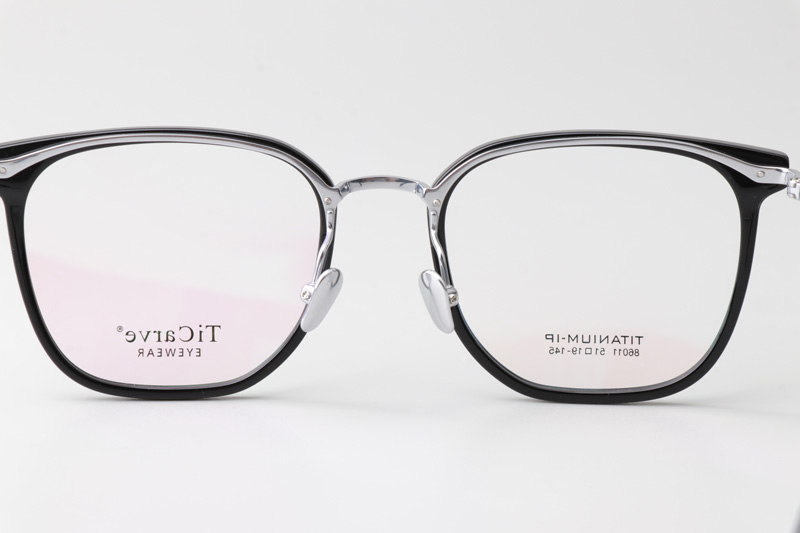 TC86011 Eyeglasses Black Silver
