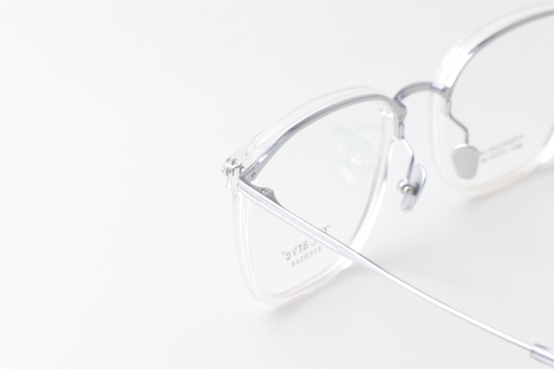TC86011 Eyeglasses Transparent Silver