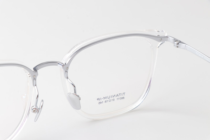 TC86011 Eyeglasses Transparent Silver