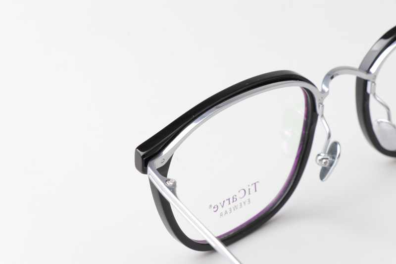 TC86018 Eyeglasses Black Silver