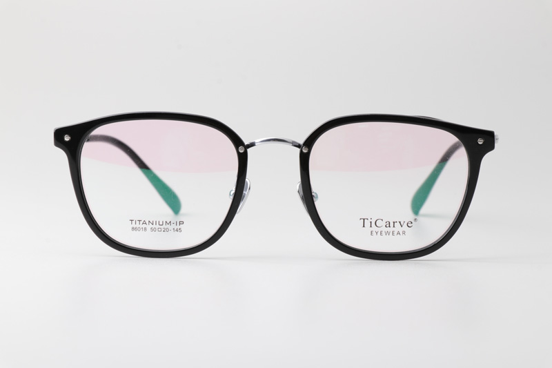 TC86018 Eyeglasses Black Silver