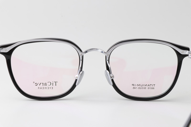 TC86018 Eyeglasses Black Silver