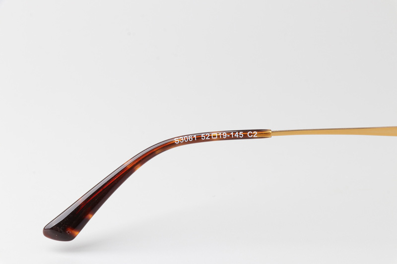 TCS3061 Eyeglasses Tortoise Gold