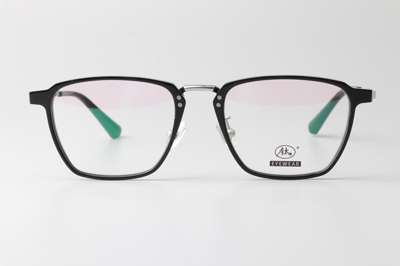 TCS3062 Eyeglasses Black Silver