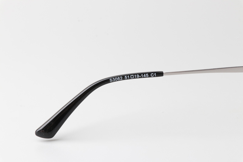 TCS3062 Eyeglasses Black Silver