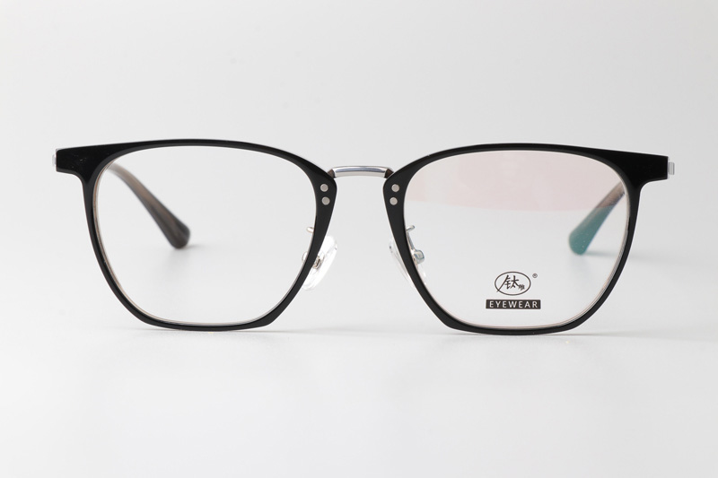 TCS3064 Eyeglasses Black Brown Silver