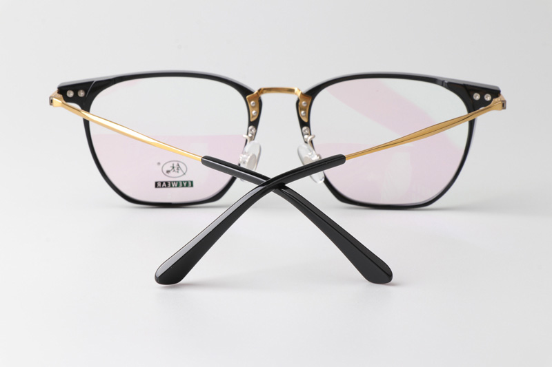TCS3064 Eyeglasses Black Gold