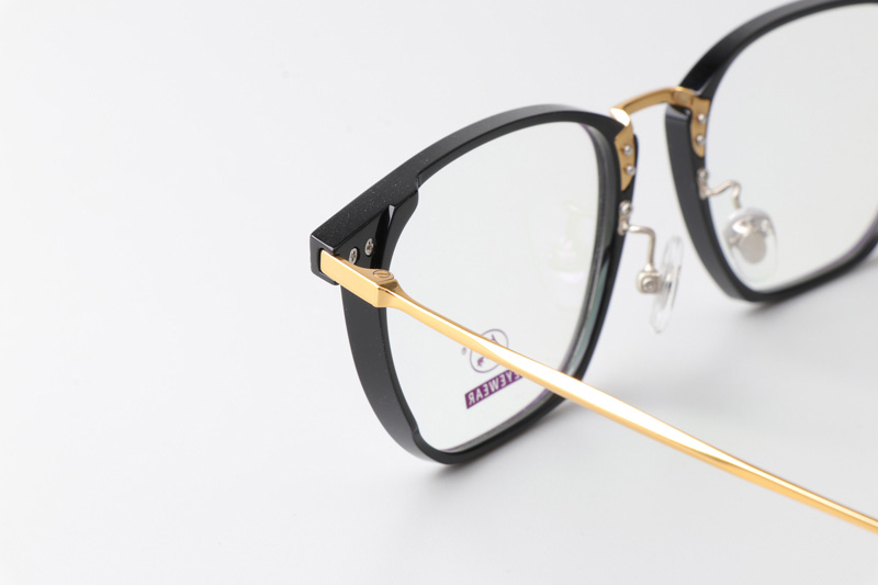 TCS3064 Eyeglasses Black Gold