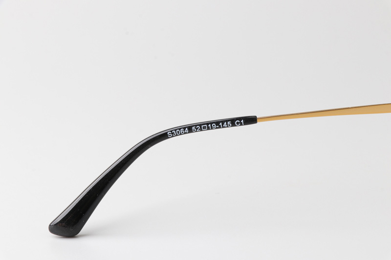 TCS3064 Eyeglasses Black Gold