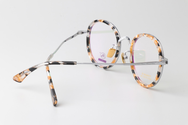 TCS3072 Eyeglasses Floral Tortoise Silver