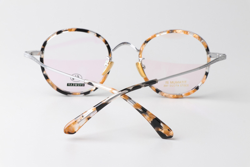 TCS3072 Eyeglasses Floral Tortoise Silver