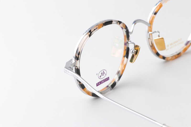 TCS3072 Eyeglasses Floral Tortoise Silver