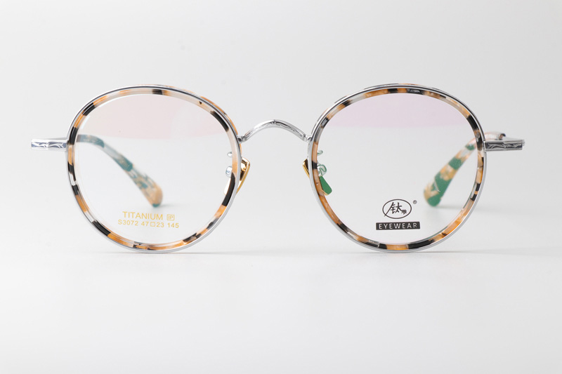 TCS3072 Eyeglasses Floral Tortoise Silver