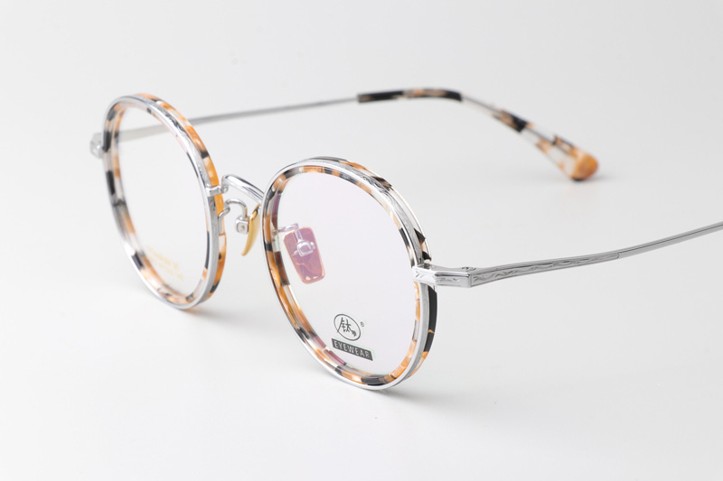 TCS3072 Eyeglasses Floral Tortoise Silver