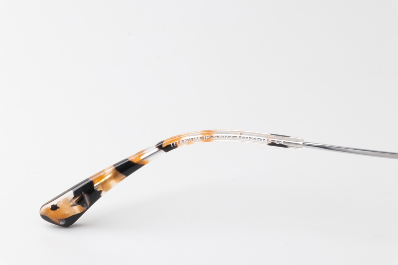 TCS3072 Eyeglasses Floral Tortoise Silver