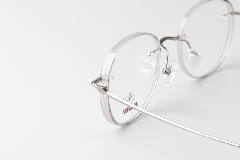 TCS3080 Eyeglasses Clear Silver