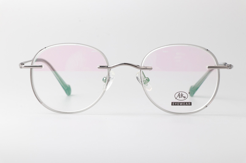 TCS3080 Eyeglasses Clear Silver