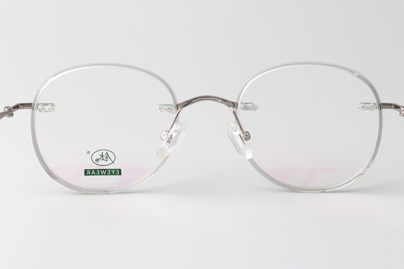 TCS3080 Eyeglasses Clear Silver