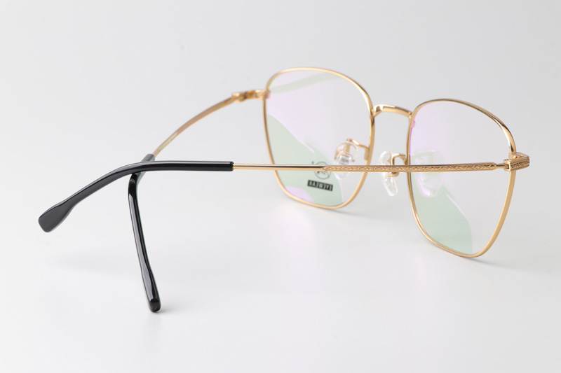 TCS3084 Eyeglasses Black Gold