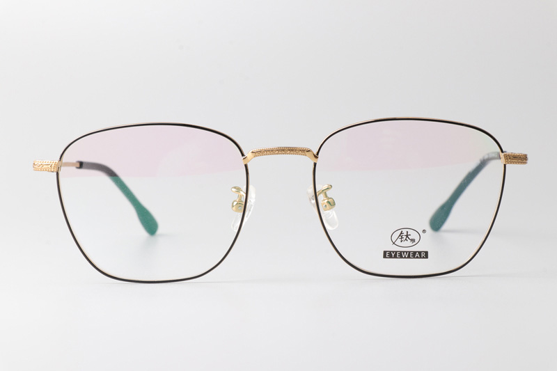 TCS3084 Eyeglasses Black Gold