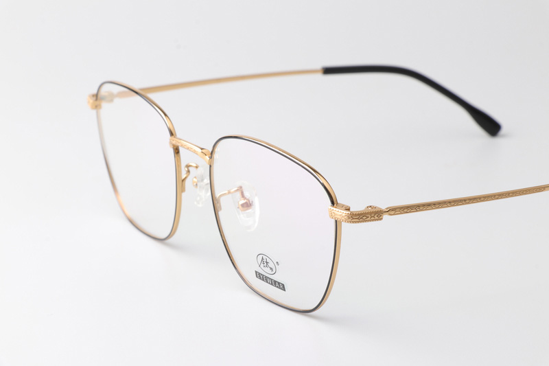 TCS3084 Eyeglasses Black Gold