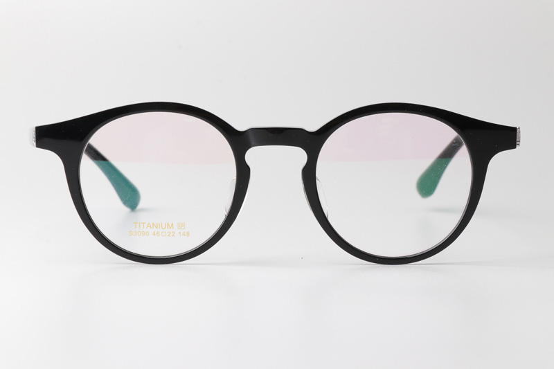 TCS3090 Eyeglasses Black Silver