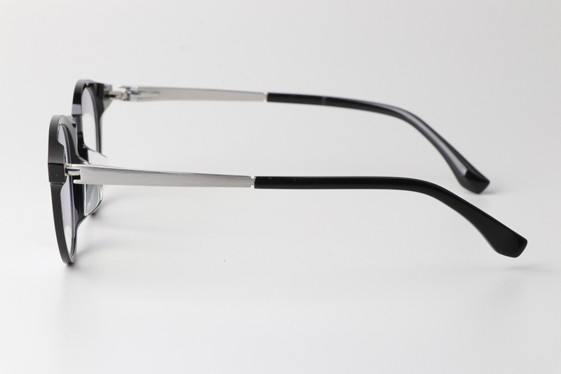 TCS3090 Eyeglasses Black Silver